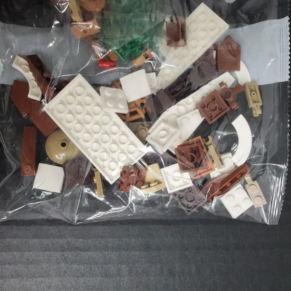 Lego‎ Replacement Pieces Sealed Bag #5 Brown, White, Leaves Bricks 2017 - 332R4